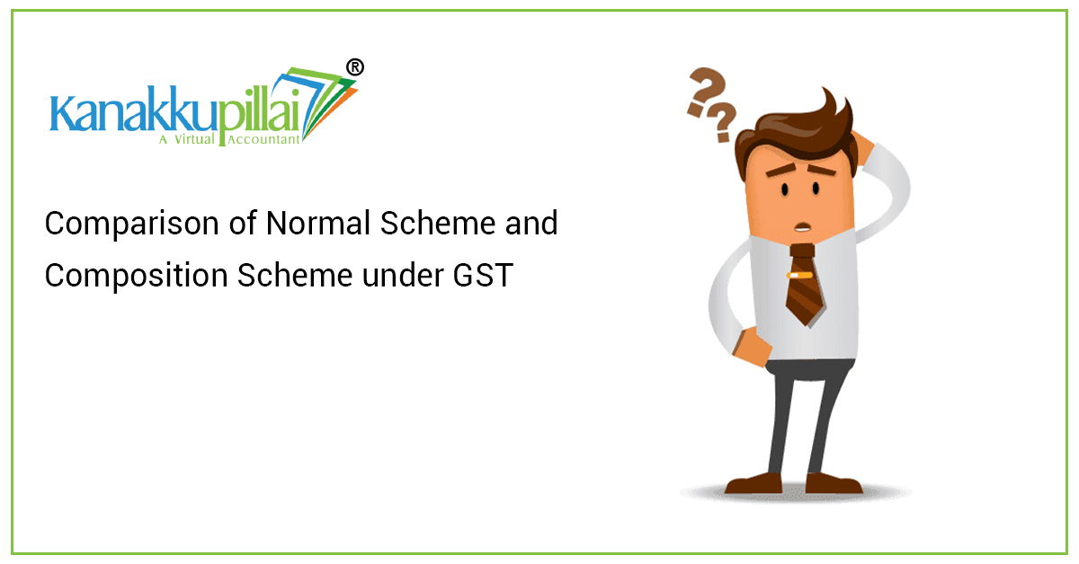 Comparison of Normal Scheme and Composition Scheme under GST