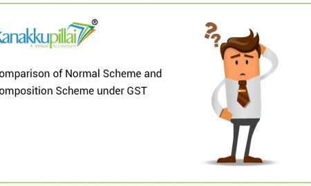 Comparison of Normal Scheme and Composition Scheme under GST
