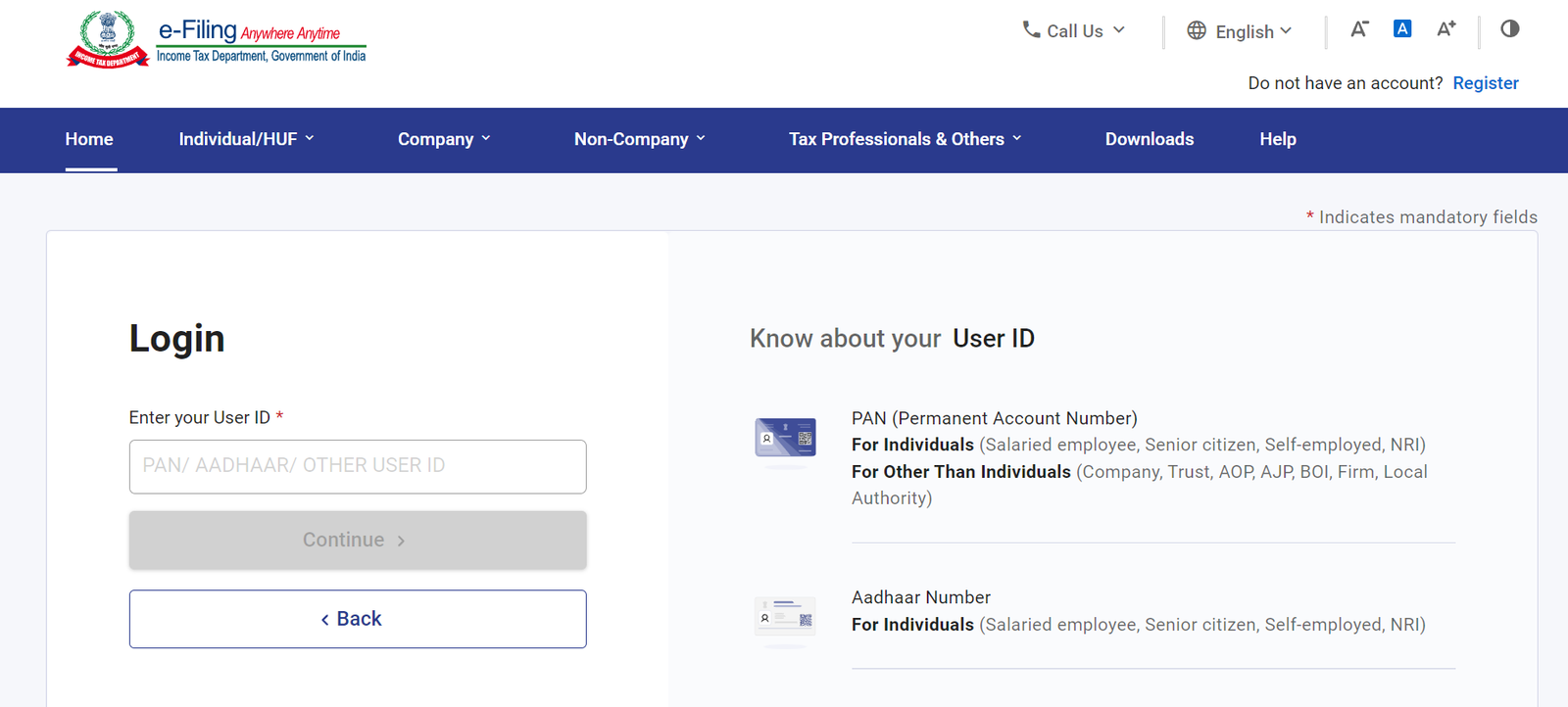 income tax portal 