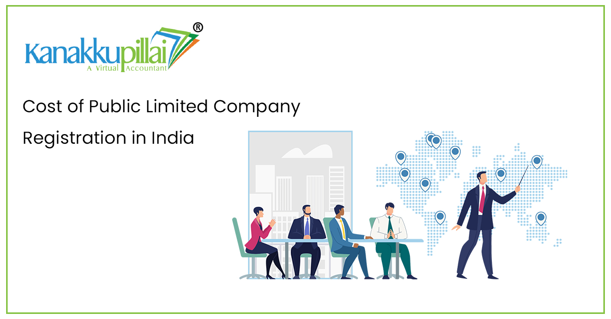 Public Limited Company Registration Fees in India