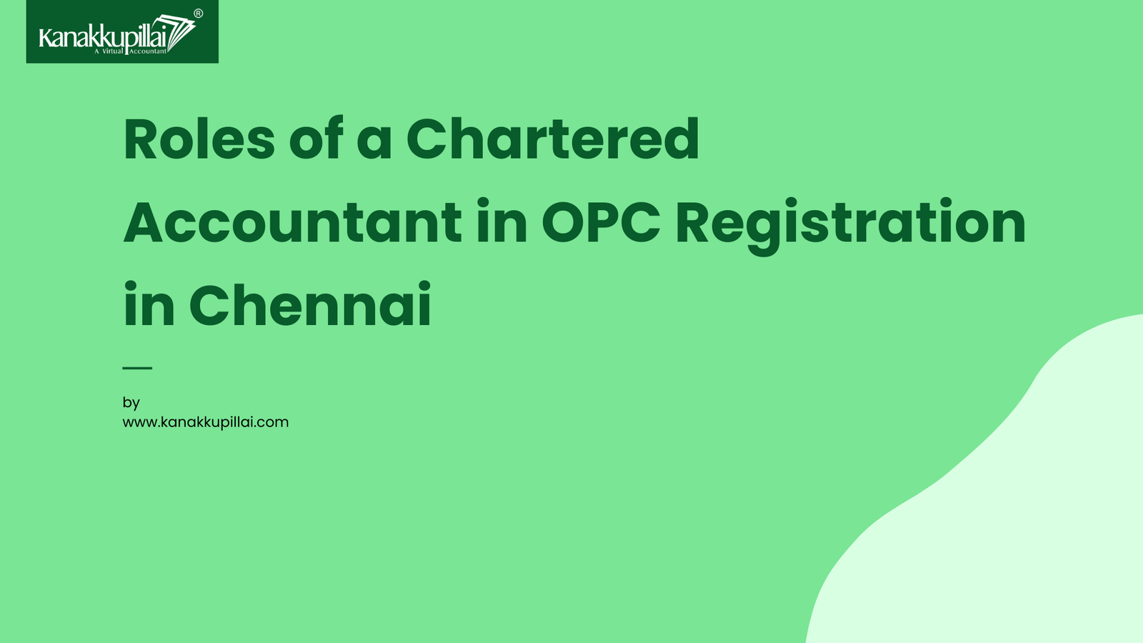 Read more about the article Roles of a Chartered Accountant in One Person Company Registration in Chennai