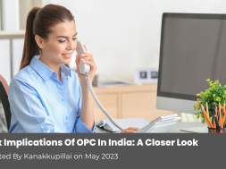 Tax Implications Of OPC In India