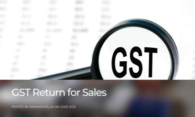 GST return for sales