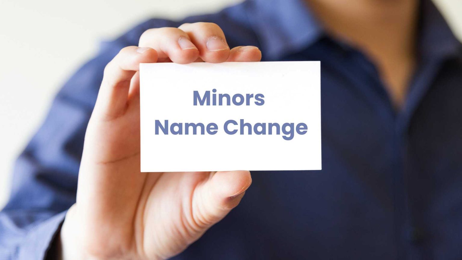Simplified Process for Minor Name Changes Making Name Changes Easy