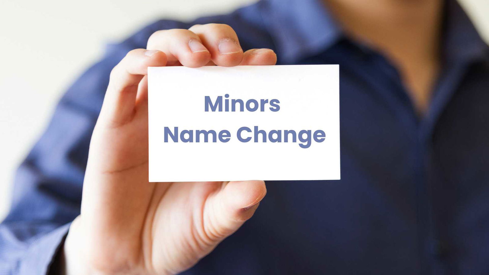 Simplified Process for Minor Name Changes Making Name Changes Easy