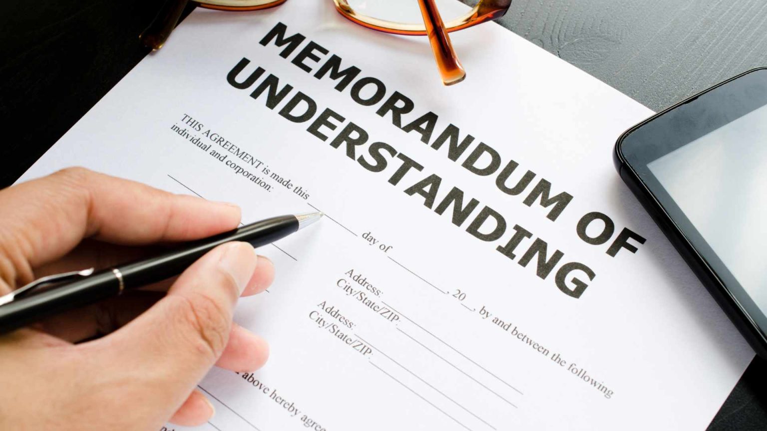 MOU (Memorandum of Understanding) Full Form in Business