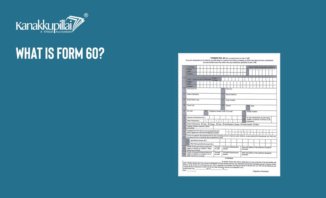 Read more about the article What is Form 60?